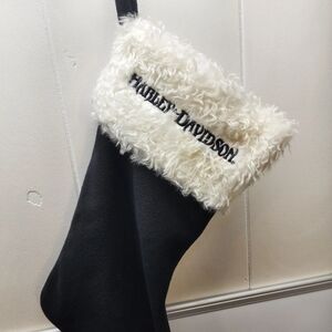 Harley-Davidson Black Stocking with White Trim